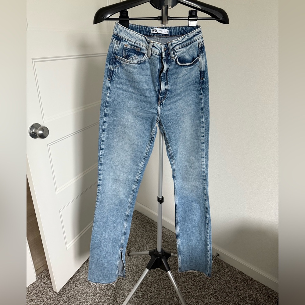 Zara Light Blue Flare Jeans